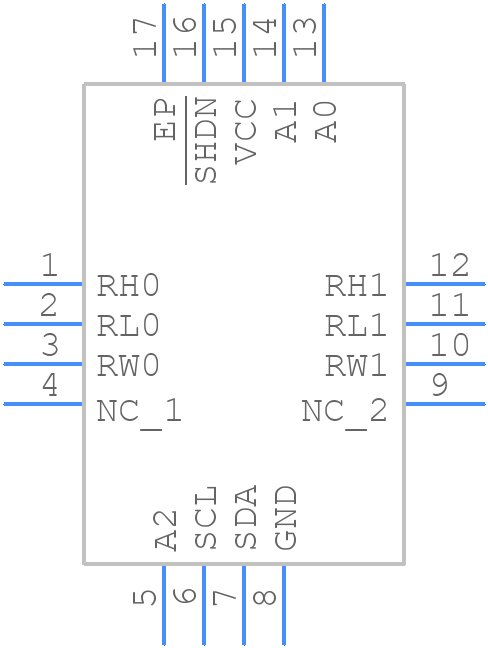 ISL22326WFR16Z-TK - Renesas Electronics - PCB symbol