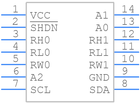 ISL22326WFV14Z - Renesas Electronics - PCB symbol