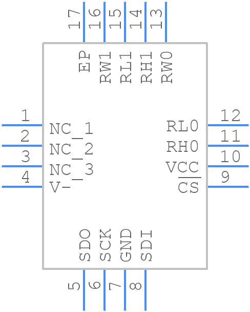 ISL22424WFR16Z - Renesas Electronics - PCB symbol