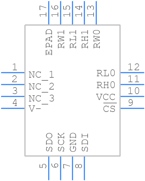 ISL22424WFR16Z-TK - Renesas Electronics - PCB symbol