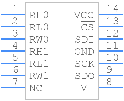 ISL22424WFV14Z - Renesas Electronics - PCB symbol