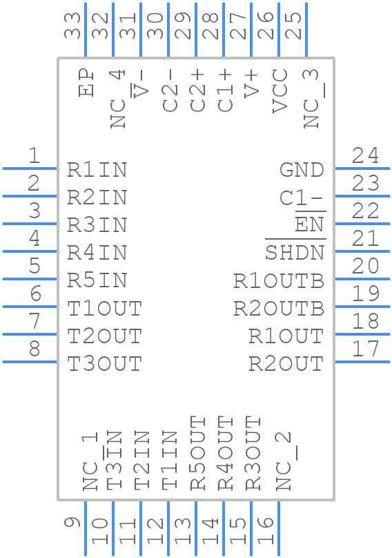 ISL4241EIRZ-T - Renesas Electronics - PCB symbol