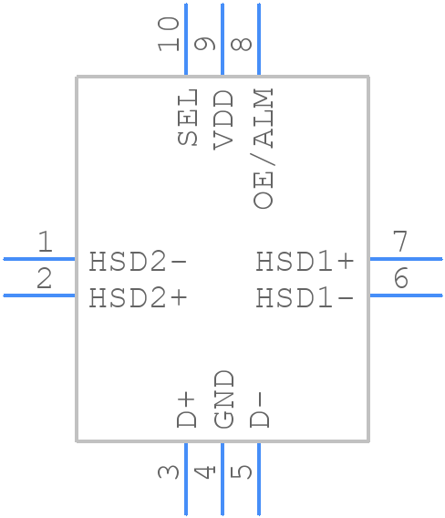 ISL54224IRUZ-T7A - Renesas Electronics - PCB symbol