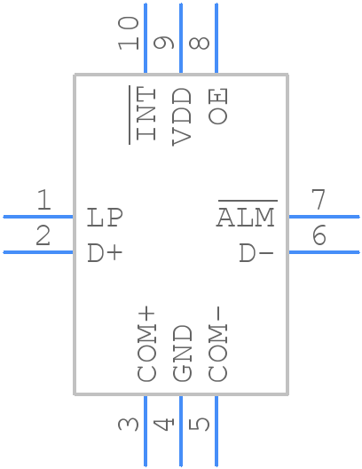 ISL54227IRUZ-T - Renesas Electronics - PCB symbol