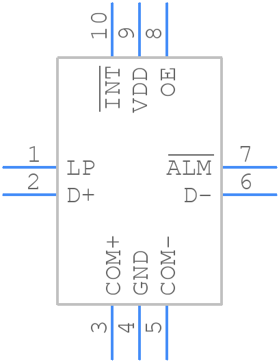ISL54227IRUZ-T7A - Renesas Electronics - PCB symbol