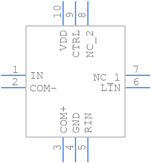 ISL54409IRUZ-T - Renesas Electronics - PCB symbol