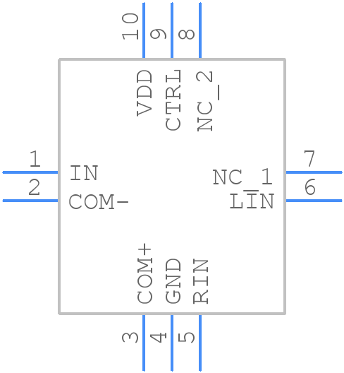 ISL54410IRUZ-T - Renesas Electronics - PCB symbol