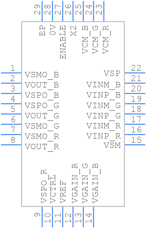 ISL59913IRZ-T7 - Renesas Electronics - PCB symbol