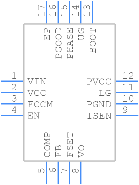 ISL6269BCRZ - Renesas Electronics - PCB symbol