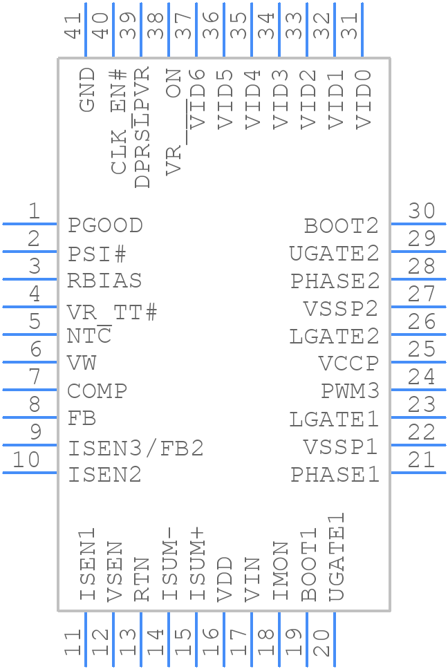 ISL62883CIRTZ - Renesas Electronics - PCB symbol