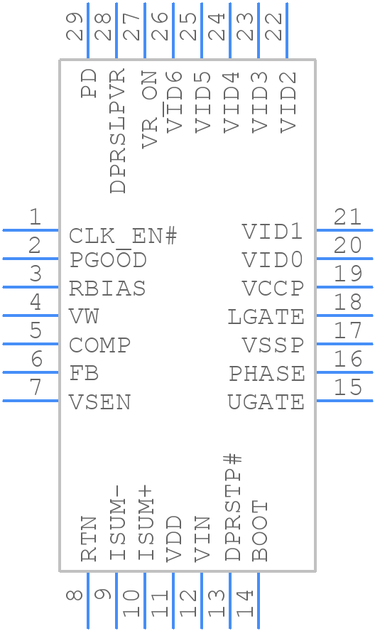 ISL62884CHRTZ - Renesas Electronics - PCB symbol