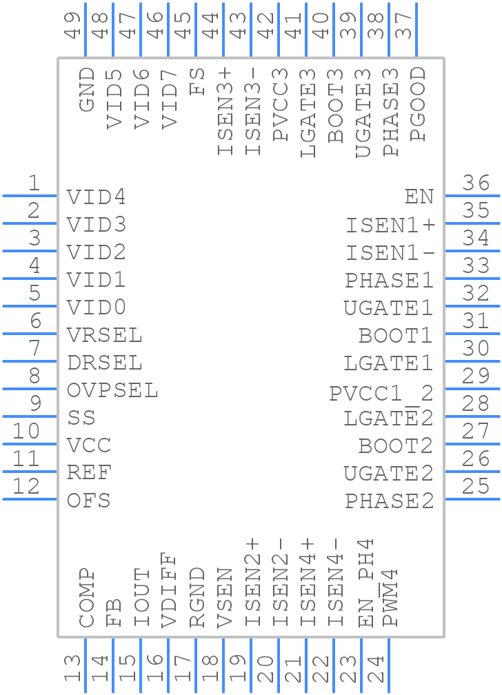 ISL6312AIRZ - Renesas Electronics - PCB symbol