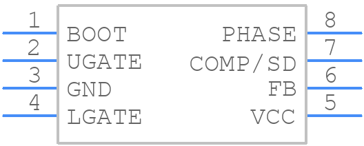 ISL6520ACBZ - Renesas Electronics - PCB symbol