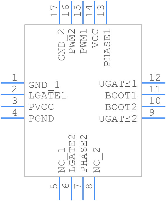 ISL6614ACRZ - Renesas Electronics - PCB symbol
