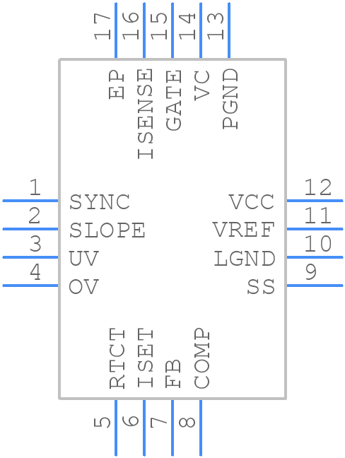 ISL6721AARZ-T - Renesas Electronics - PCB symbol