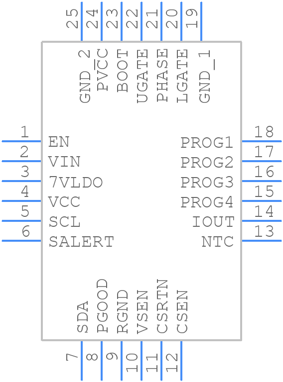 ISL68200IRZ-TK - Renesas Electronics - PCB symbol