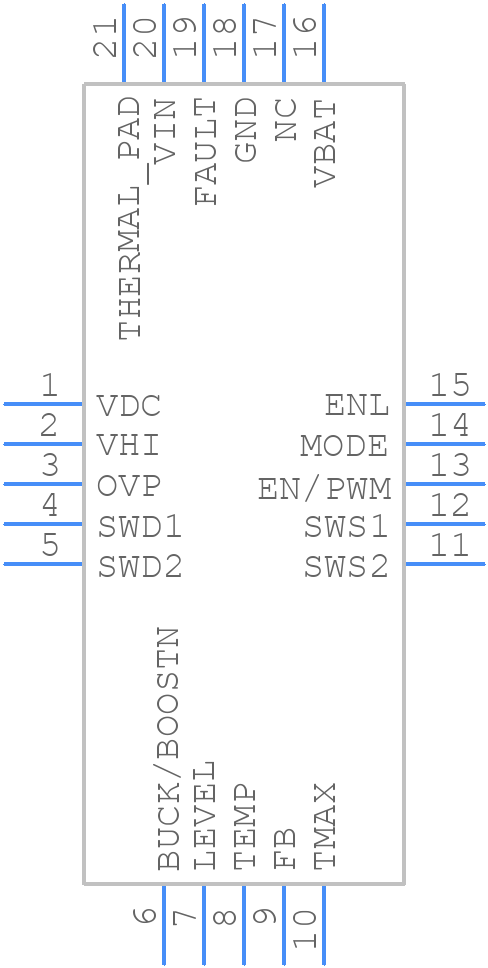 ISL78100ARZ-T - Renesas Electronics - PCB symbol