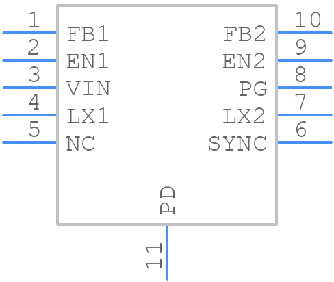 ISL8088IRZ-T7A - Renesas Electronics - PCB symbol