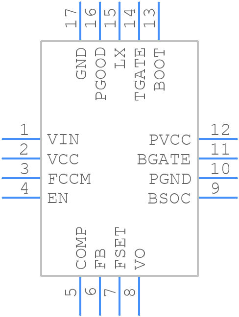 ISL8106CRZ - Renesas Electronics - PCB symbol