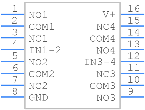 ISL84467IVZ - Renesas Electronics - PCB symbol