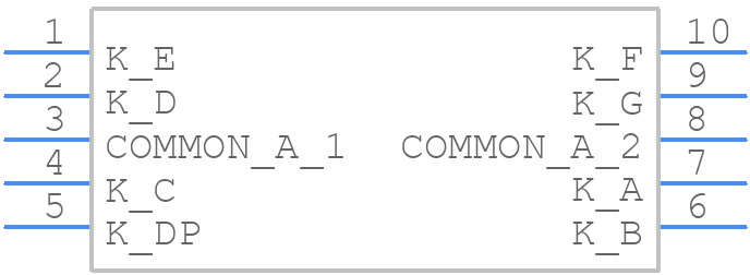 SBA56-21EGWA - Kingbright - PCB symbol