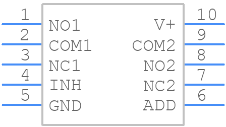 ISL84525IUZ - Renesas Electronics - PCB symbol