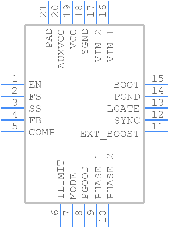 ISL85403FRZ-TK - Renesas Electronics - PCB symbol
