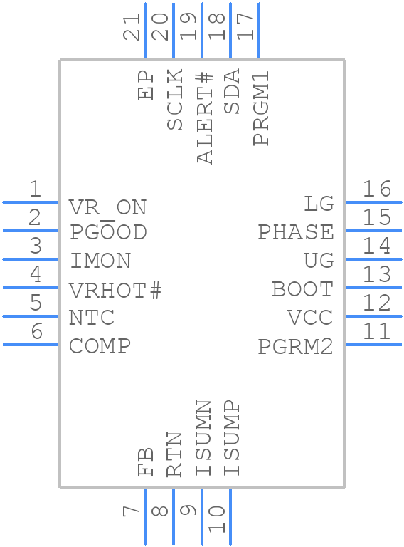 ISL95813HRZ - Renesas Electronics - PCB symbol