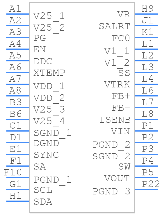 ZL9006MIRZ - Renesas Electronics - PCB symbol