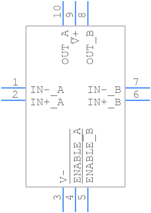 ISL28290FRUZ-T7 - Renesas Electronics - PCB symbol