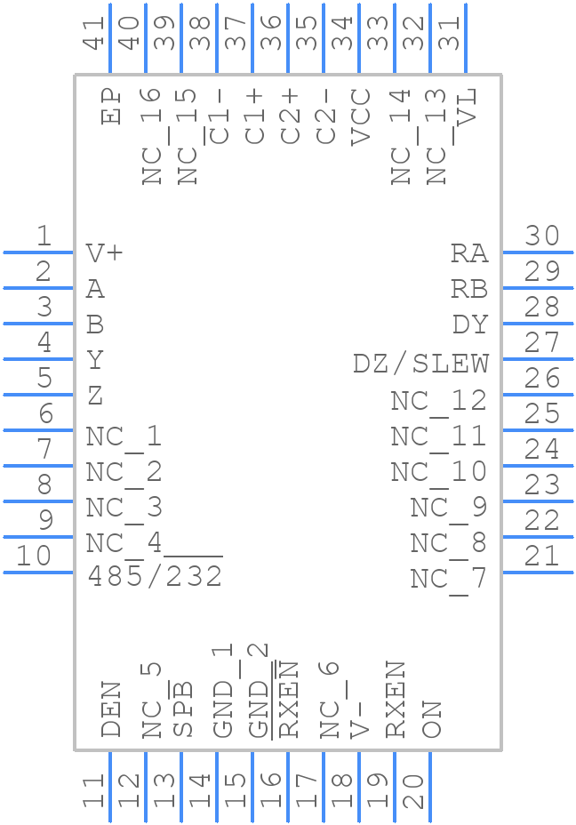 ISL3331IRZ-T - Renesas Electronics - PCB symbol