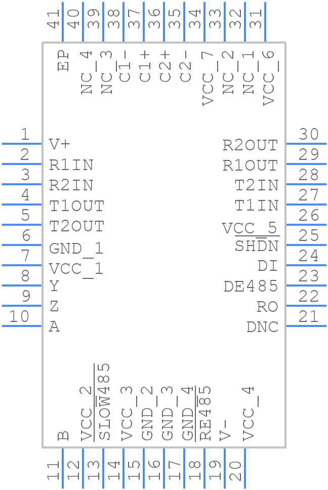 ISL33337EIRZ - Renesas Electronics - PCB symbol