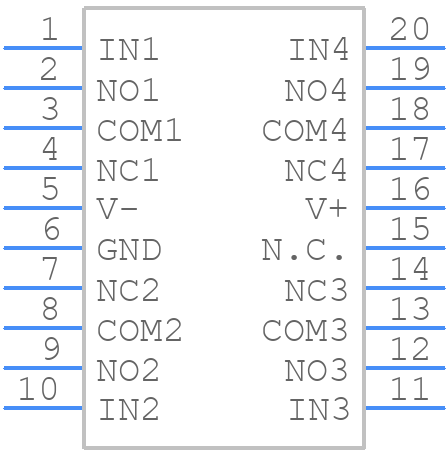 ISL43240IAZ-T7A - Renesas Electronics - PCB symbol