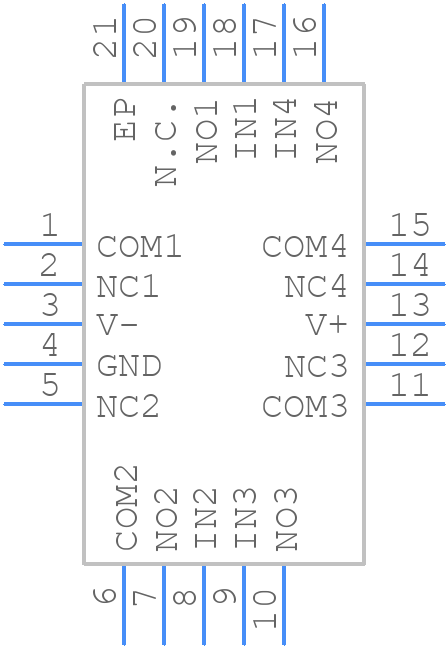 ISL43240IRZ-T - Renesas Electronics - PCB symbol