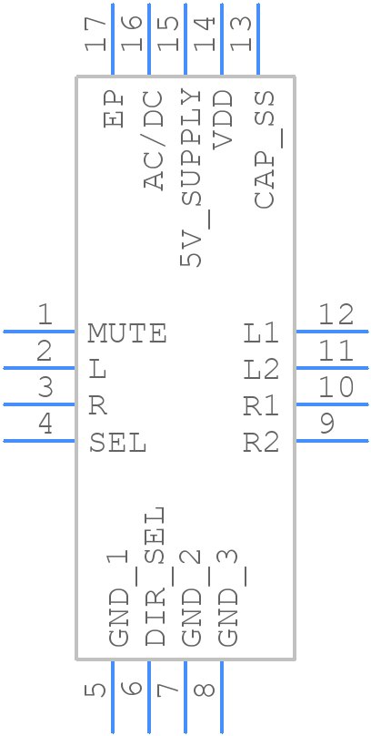 ISL54405IRTZ - Renesas Electronics - PCB symbol