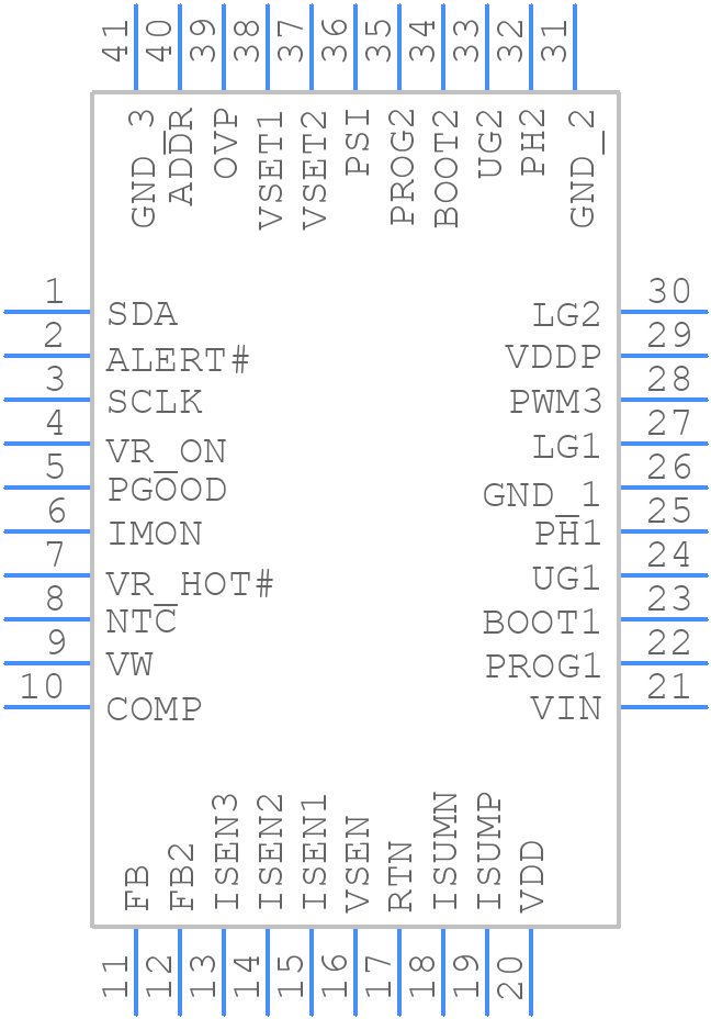 ISL6353IRTZ-T - Renesas Electronics - PCB symbol