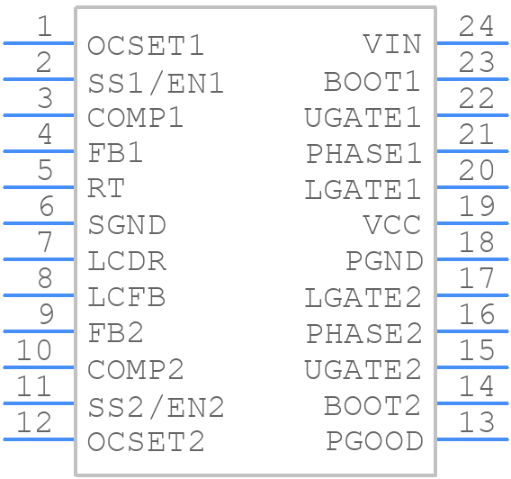 ISL6446IAZ - Renesas Electronics - PCB symbol