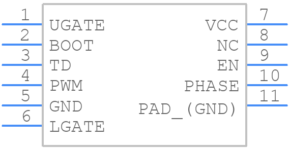 ISL6627IRZ-TK - Renesas Electronics - PCB symbol