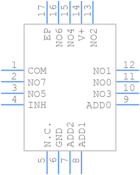 ISL84781IRZ-T - Renesas Electronics - PCB symbol