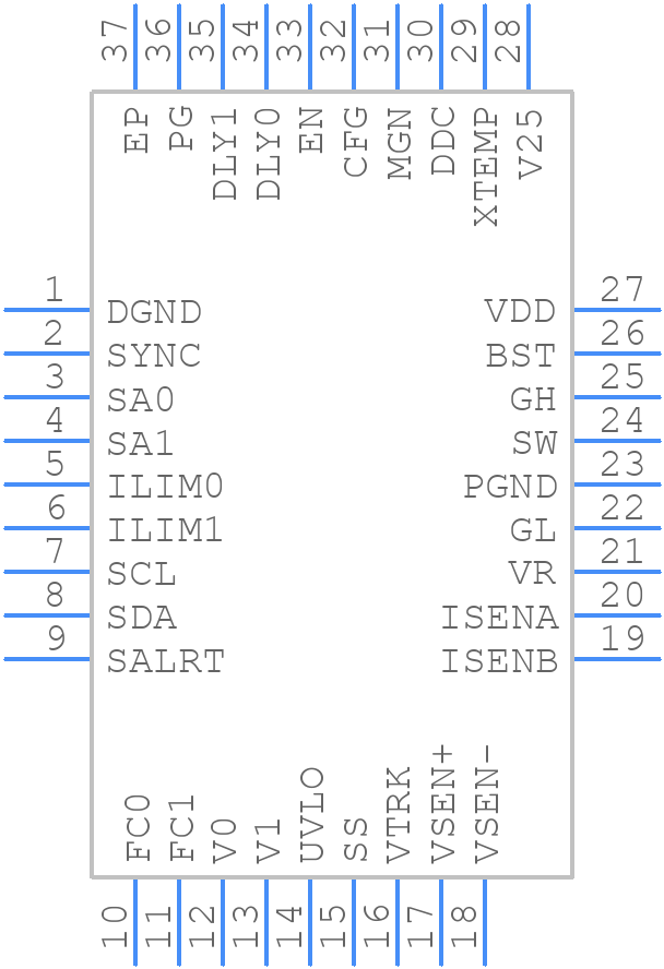 ZL6100ALBFTK - Renesas Electronics - PCB symbol