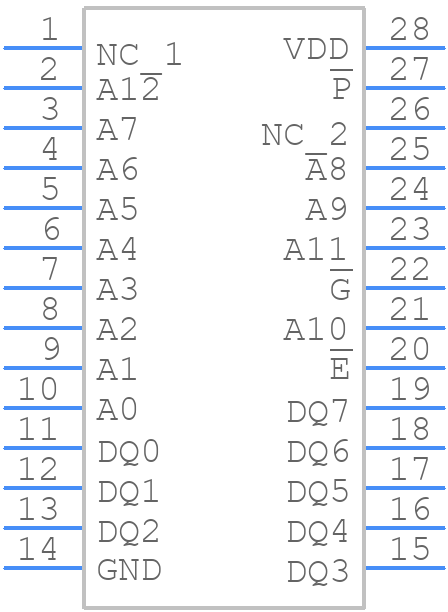 HS1-6664RH-8 - Renesas Electronics - PCB symbol