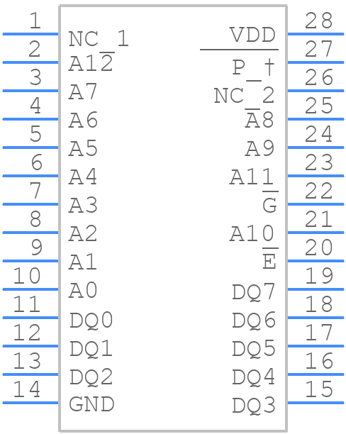 HS1-6664RH-Q - Renesas Electronics - PCB symbol