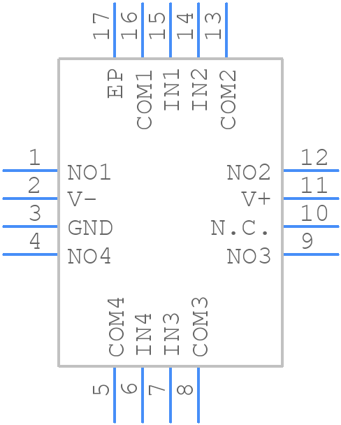 ISL43141IRZ - Renesas Electronics - PCB symbol