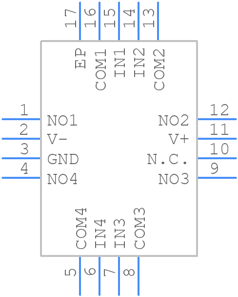 ISL43141IRZ-T - Renesas Electronics - PCB symbol