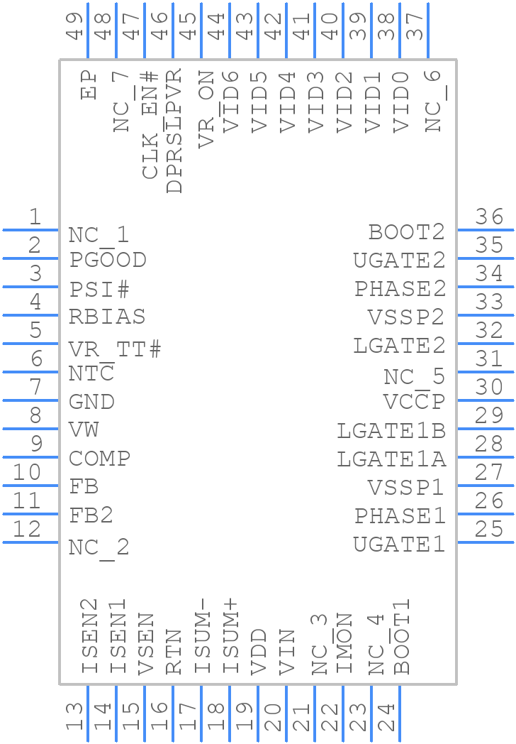ISL62882BHRTZ - Renesas Electronics - PCB symbol