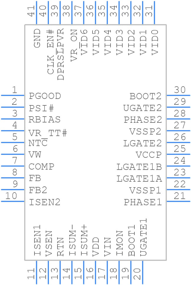 ISL62882HRTZ - Renesas Electronics - PCB symbol