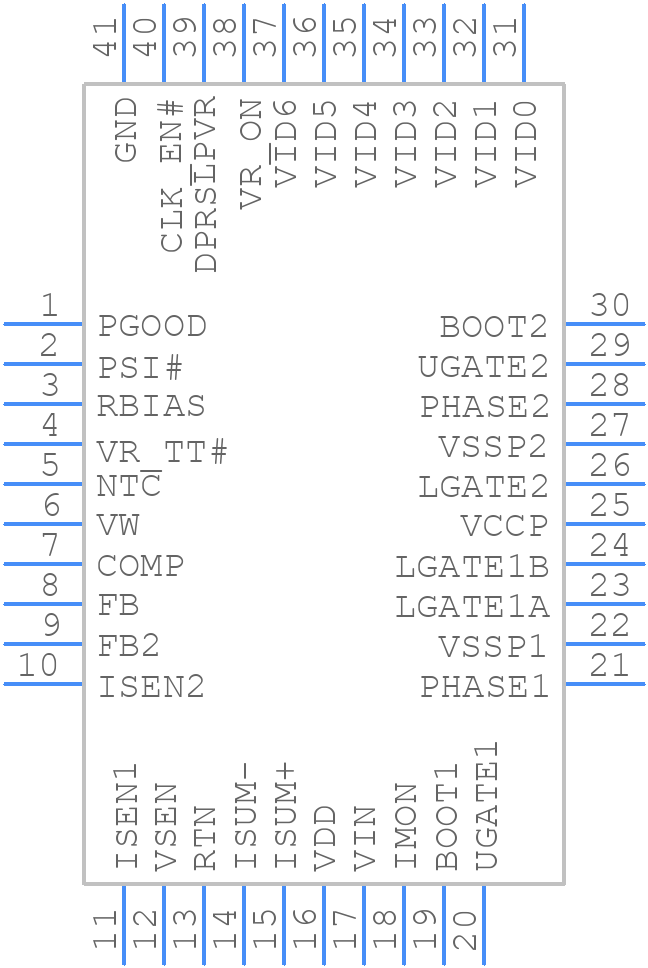 ISL62882HRTZ-T - Renesas Electronics - PCB symbol