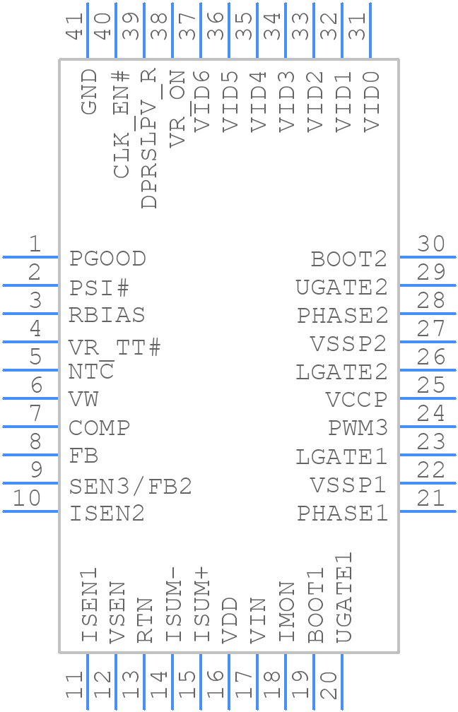 ISL62883IRTZ-T - Renesas Electronics - PCB symbol