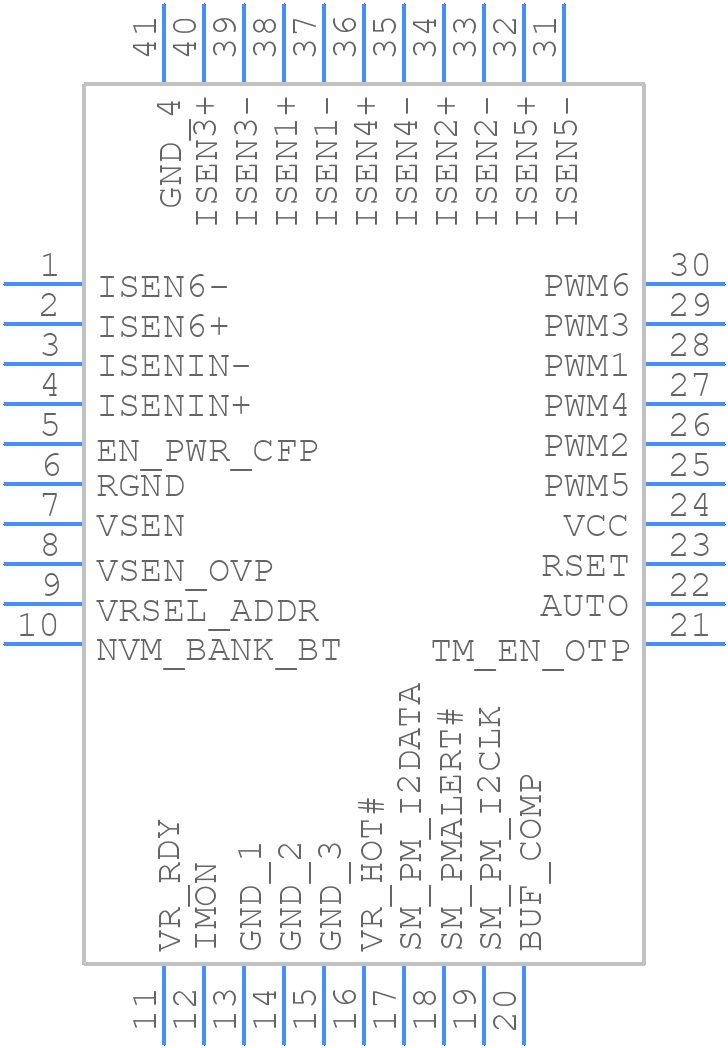 ISL6398HRTZ - Renesas Electronics - PCB symbol