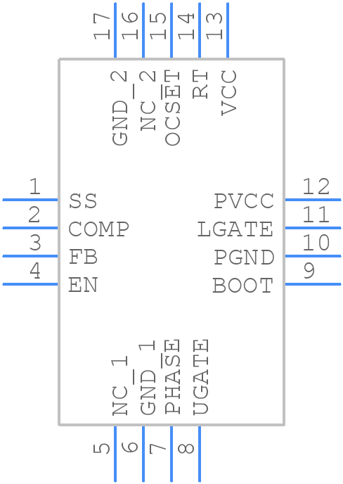 ISL6522CRZ - Renesas Electronics - PCB symbol